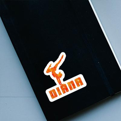 Yoga Woman Sticker Diana Laptop Image