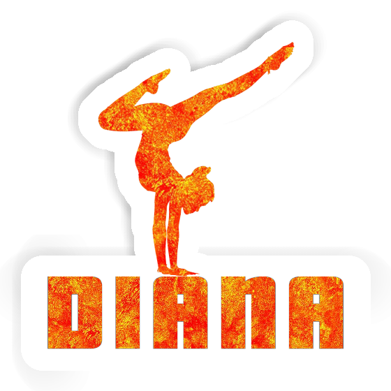 Sticker Diana Yoga-Frau Gift package Image