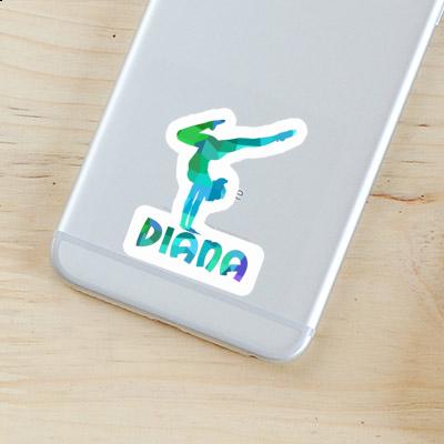 Yoga Woman Sticker Diana Laptop Image