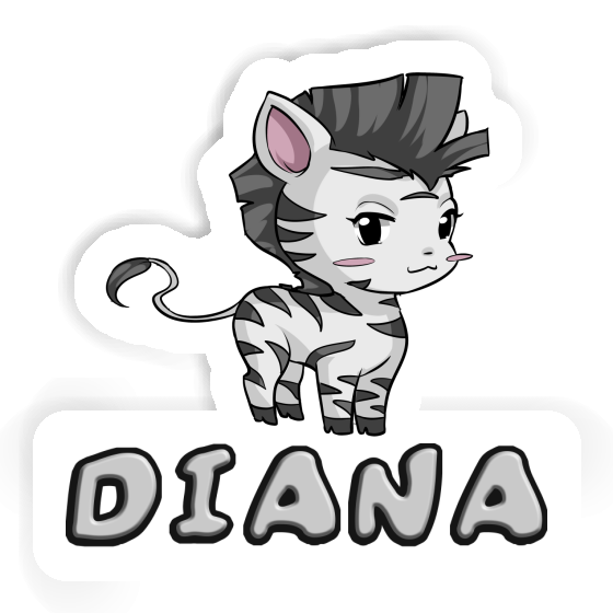 Sticker Diana Zebra Image