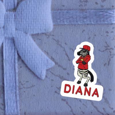 Diana Sticker Zebra Laptop Image