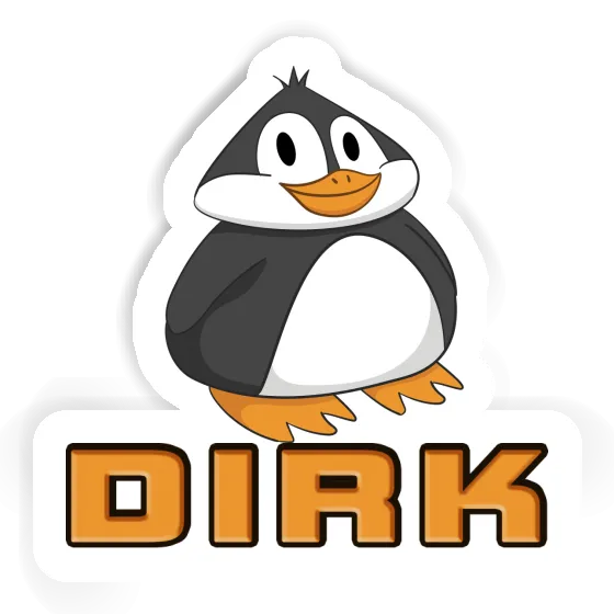 Sticker Fat Penguin Dirk Notebook Image