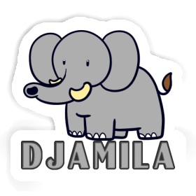 Autocollant Éléphant Djamila Image