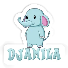Autocollant Éléphant Djamila Image