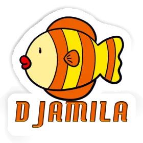 Djamila Autocollant Poisson Image