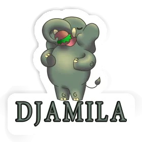 Djamila Autocollant Éléphant Image