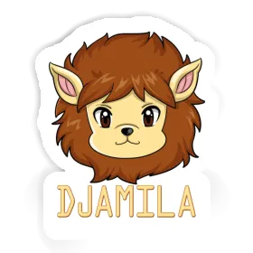 Djamila Autocollant Tête de lion Image
