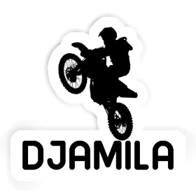 Motocrossiste Autocollant Djamila Image