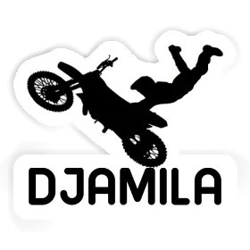 Autocollant Djamila Motocrossiste Image