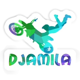 Djamila Autocollant Motocrossiste Image