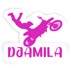Autocollant Djamila Motocrossiste Image