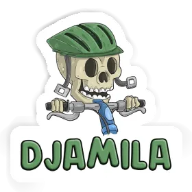 Autocollant Djamila Cycliste Image