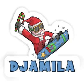Snowboardeur Autocollant Djamila Image