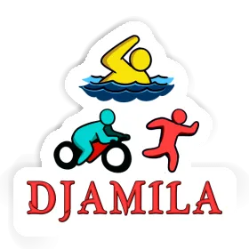 Djamila Autocollant Triathlète Image