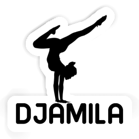 Femme de yoga Autocollant Djamila Image