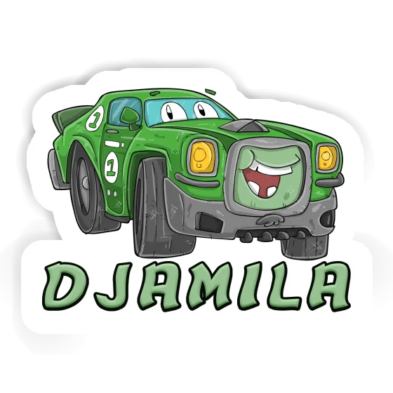 Voiture de course Autocollant Djamila Notebook Image