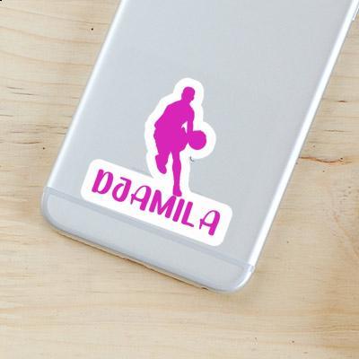 Autocollant Joueur de basket-ball Djamila Notebook Image
