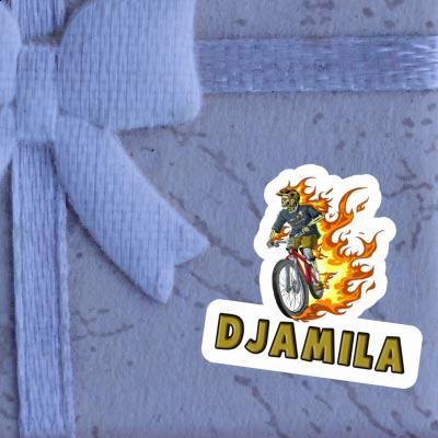 Djamila Sticker Freeride Biker Laptop Image