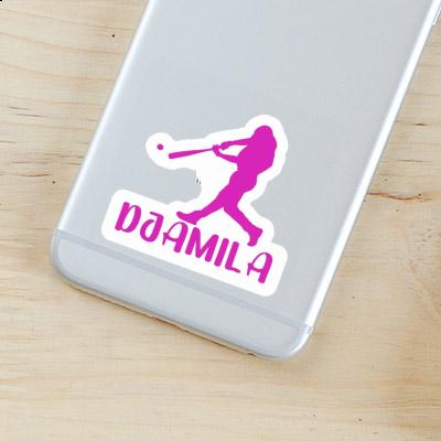 Baseballspieler Sticker Djamila Laptop Image
