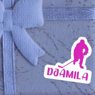 Djamila Autocollant Joueuse de hockey Notebook Image