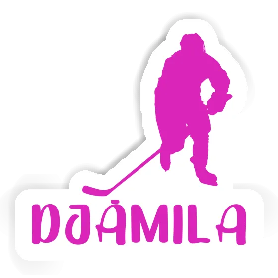 Djamila Autocollant Joueuse de hockey Notebook Djamila Autocollant Joueuse de hockey Notebook Image