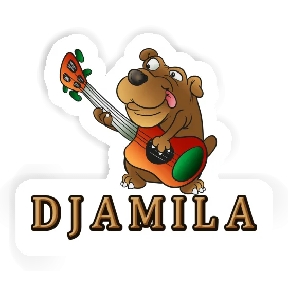 Djamila Sticker Guitarist Image