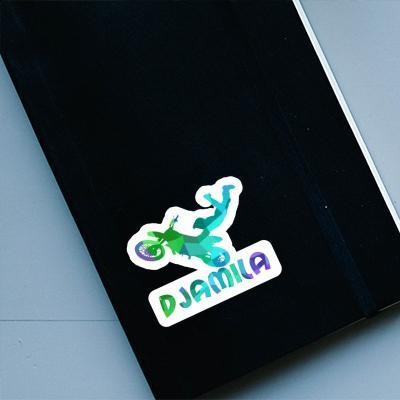 Djamila Sticker Motocross Jumper Notebook Image
