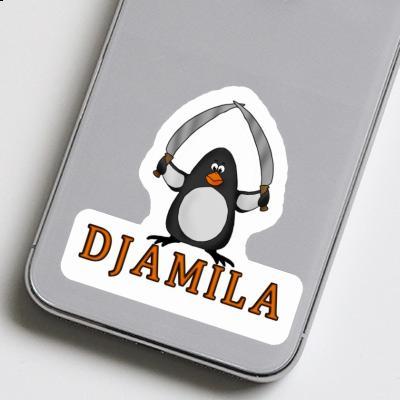 Djamila Autocollant Pingouin de combat Laptop Image