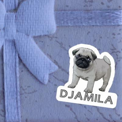 Djamila Sticker Pug Notebook Djamila Sticker Pug Gift package Image