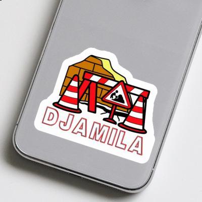 Djamila Autocollant Construction de routes Image