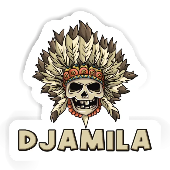 Djamila Autocollant Enfants tête de mort Notebook Djamila Autocollant Enfants tête de mort Gift package Image