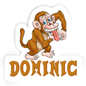 Dominic Aufkleber Affe Image