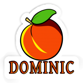 Sticker Aprikose Dominic Image