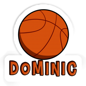 Ballon de basketball Autocollant Dominic Image