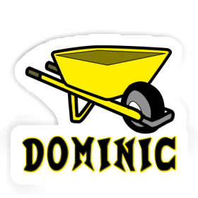 Aufkleber Schubkarre Dominic Image