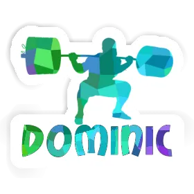 Gewichtheber Sticker Dominic Image