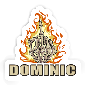 Aufkleber Dominic Mittelfinger Image