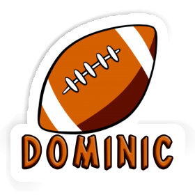 Autocollant Dominic Ballon de rugby Image