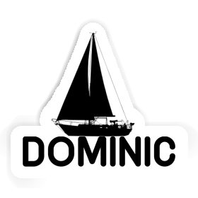 Aufkleber Dominic Segelboot Image