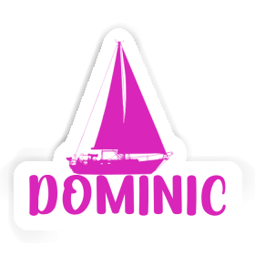 Dominic Aufkleber Segelboot Image