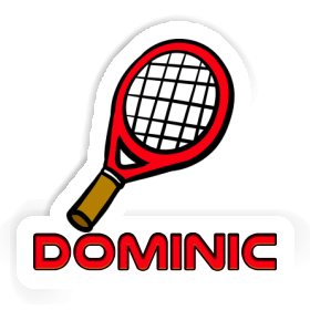 Aufkleber Tennisschläger Dominic Image
