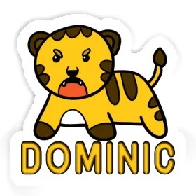 Aufkleber Dominic Baby-Tiger Image
