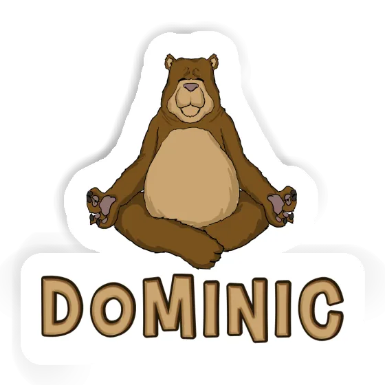 Ours Autocollant Dominic Ours Autocollant Dominic Image