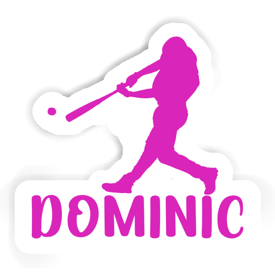 Sticker Baseballspieler Dominic Notebook Sticker Baseballspieler Dominic Gift package Image