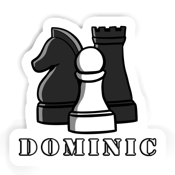 Dominic Autocollant Pièce d'échec Laptop Image