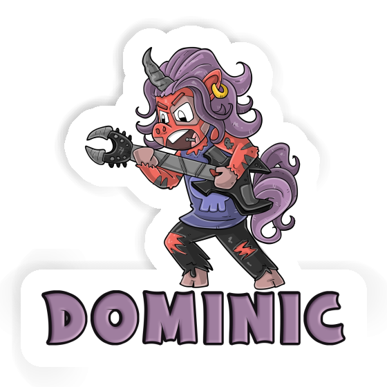 Dominic Aufkleber Rockendes Einhorn Notebook Dominic Aufkleber Rockendes Einhorn Gift package Image
