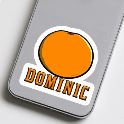 Sticker Orange Dominic Notebook Sticker Orange Dominic Gift package Image