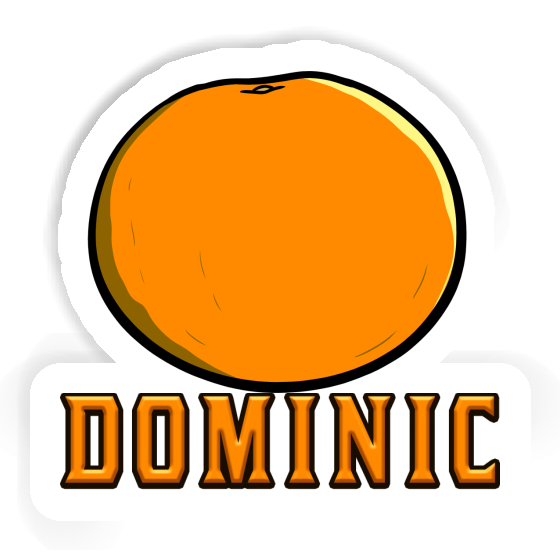 Sticker Orange Dominic Notebook Sticker Orange Dominic Notebook Image