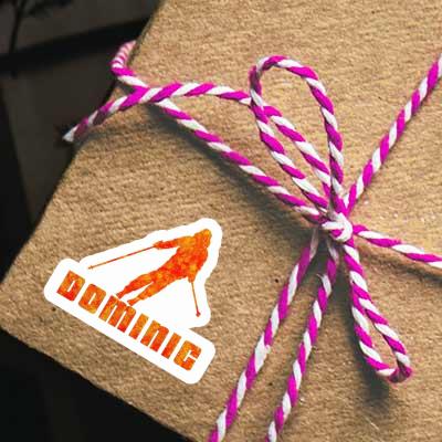 Autocollant Skieuse Dominic Gift package Image