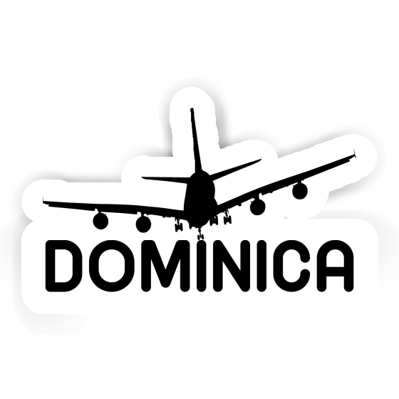 Sticker Airplane Dominica Sticker Airplane Dominica Image